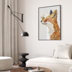 Fox and Bee Art Print