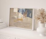 Fox in the Rain Nursery Art Print