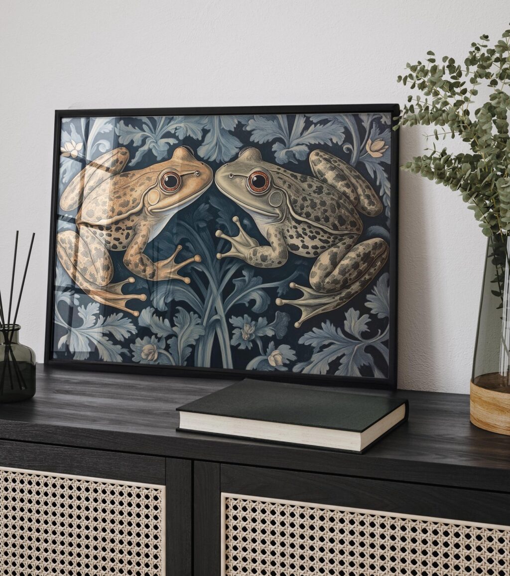 Frogs Botanical Print