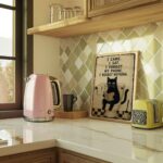 Funny Black Cat Toilet Print