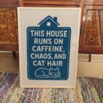 Funny Cat House Print