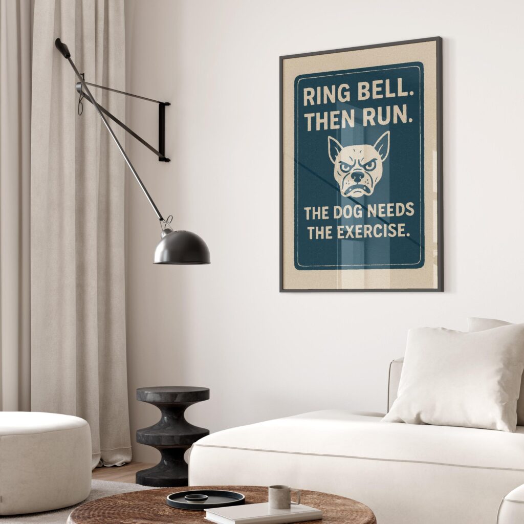 Funny Dog Art Print