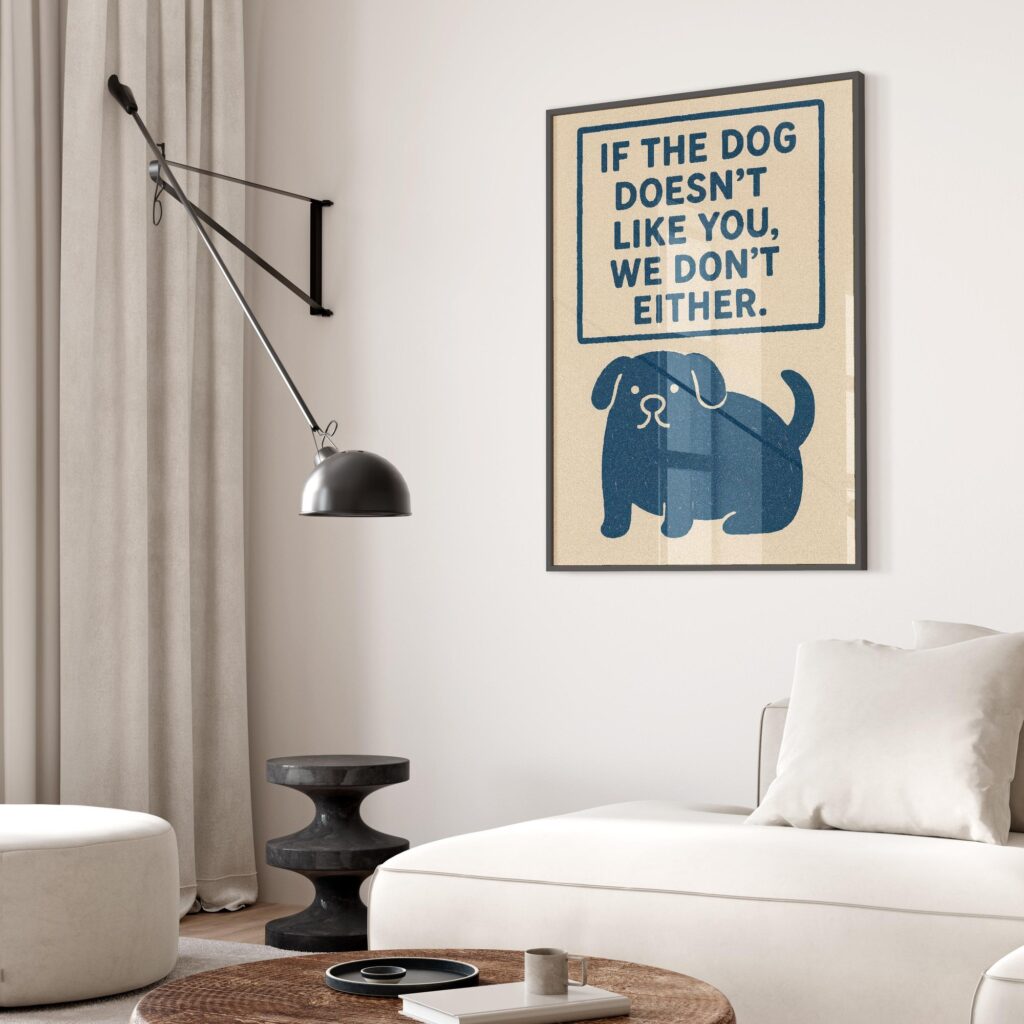 Funny Dog Entryway Print