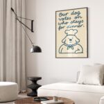 Funny Dog Kitchen Wall Art