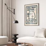 Funny Hamster Sign Art Print