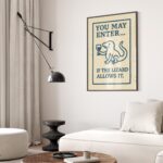 Funny Lizard Art Print