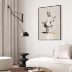 Funny Llama Bathroom Art Print