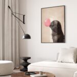 Funny Pug Bubble Gum Print
