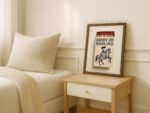 Giddy Up Darling Cowgirl Matchbox Art Print