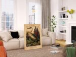 Grey Heron Botanical Print