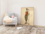 Greyhound Golfer Portrait Print