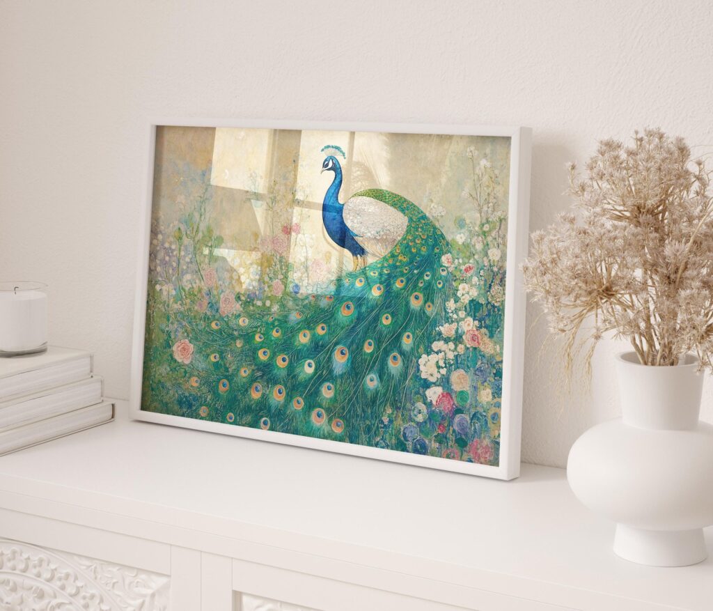 Gustav Klimt Peacock Print