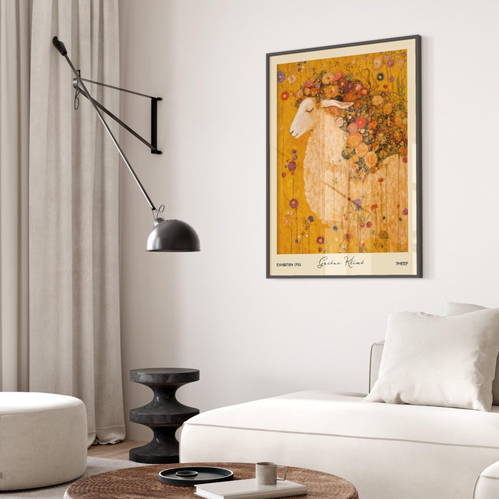 Gustav Klimt Sheep Art Print