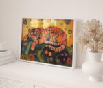 Gustav Klimt Tiger Print