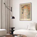 Horse Klimt Art Print