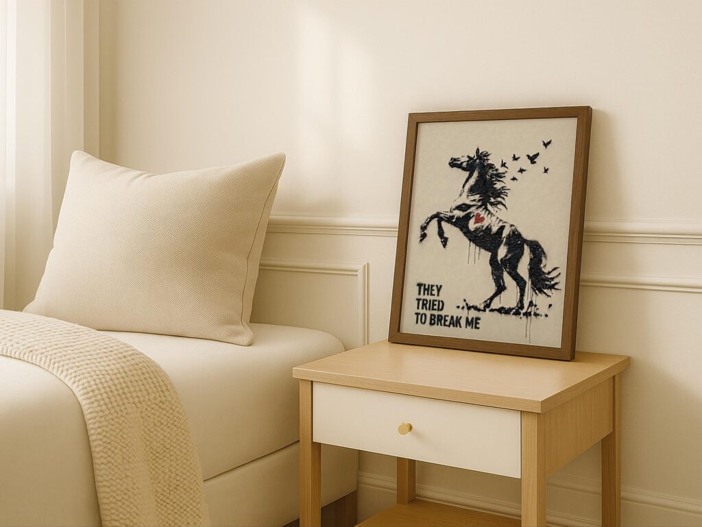Horse with Birds Wall Art