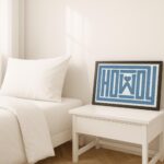 Howdy Blue Heart Print