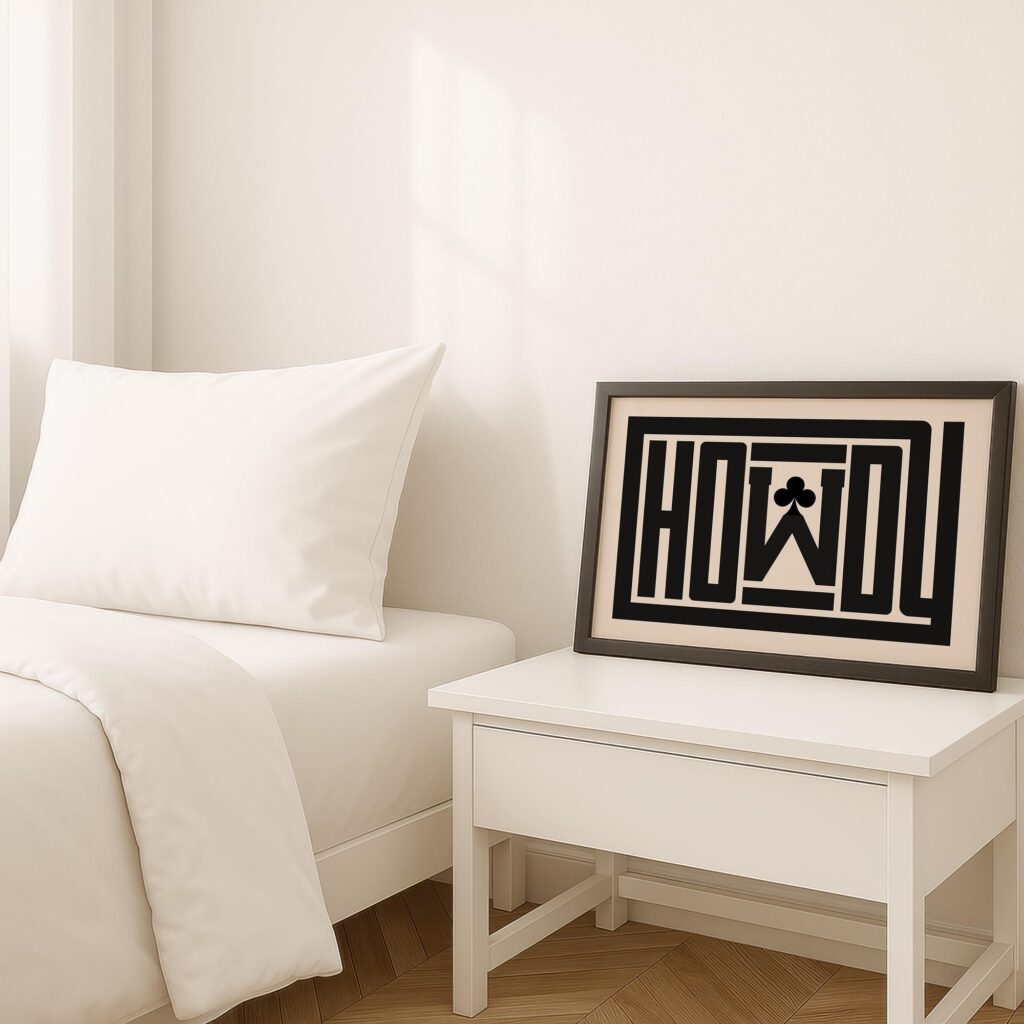 Howdy Farmhouse Western Print