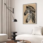 Japandi Zebra Wall Art