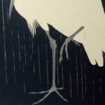Japanese Egret Print Ohara Koson Bird Art Japandi Decor