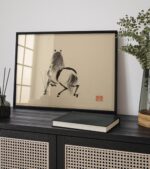 Japanese Ink Horse Print