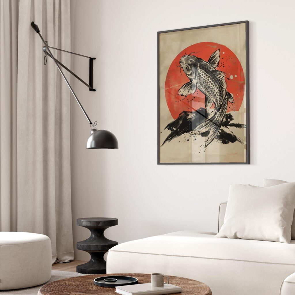 Japanese Koi Fish Art Print