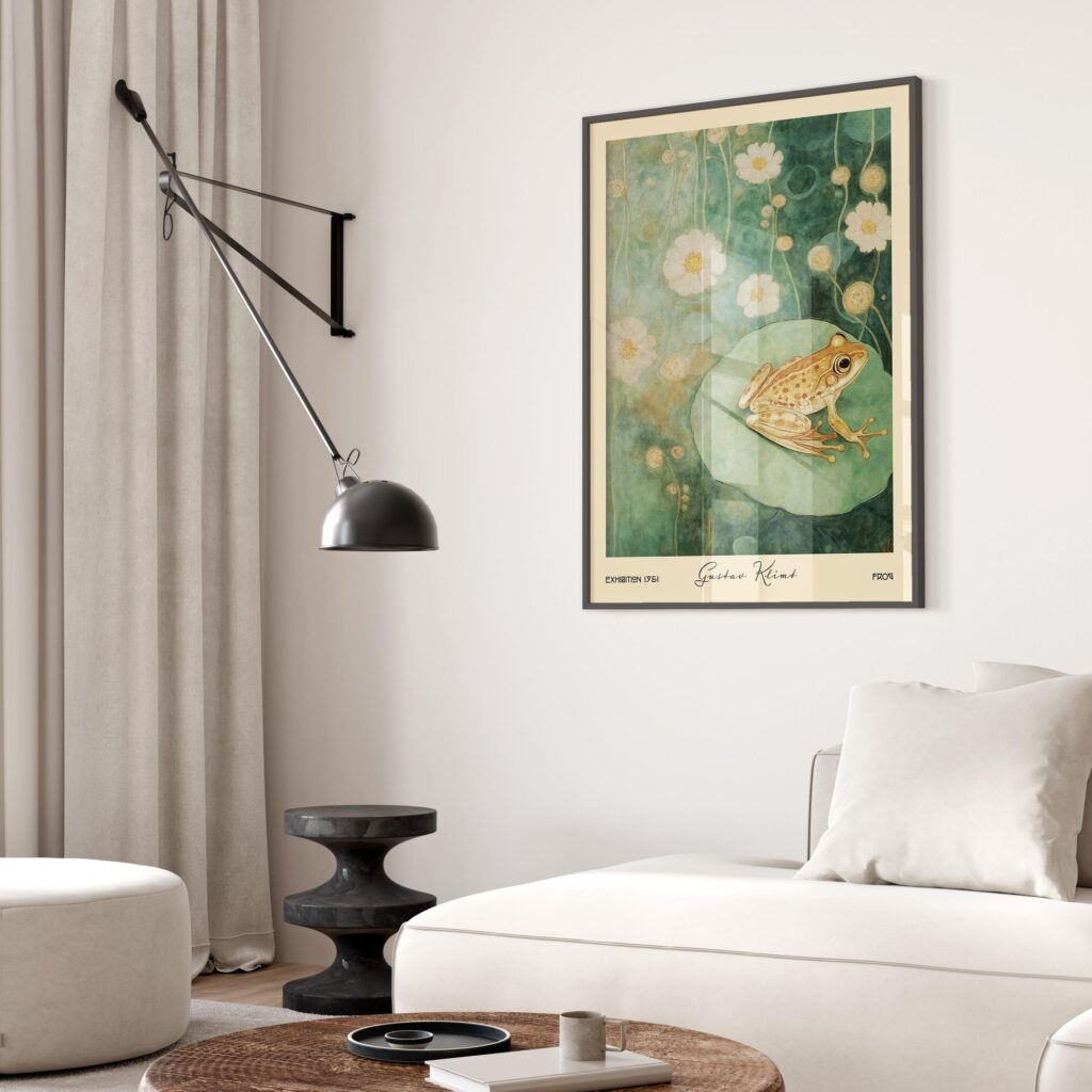 Klimt Frog Print
