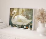 Klimt Swan Print