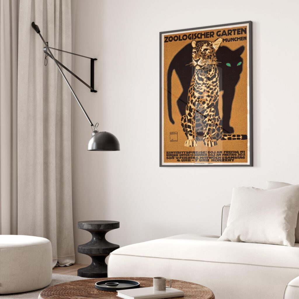 Leopard and Panther Art Print