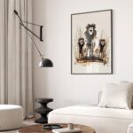Lion Family Wall Art