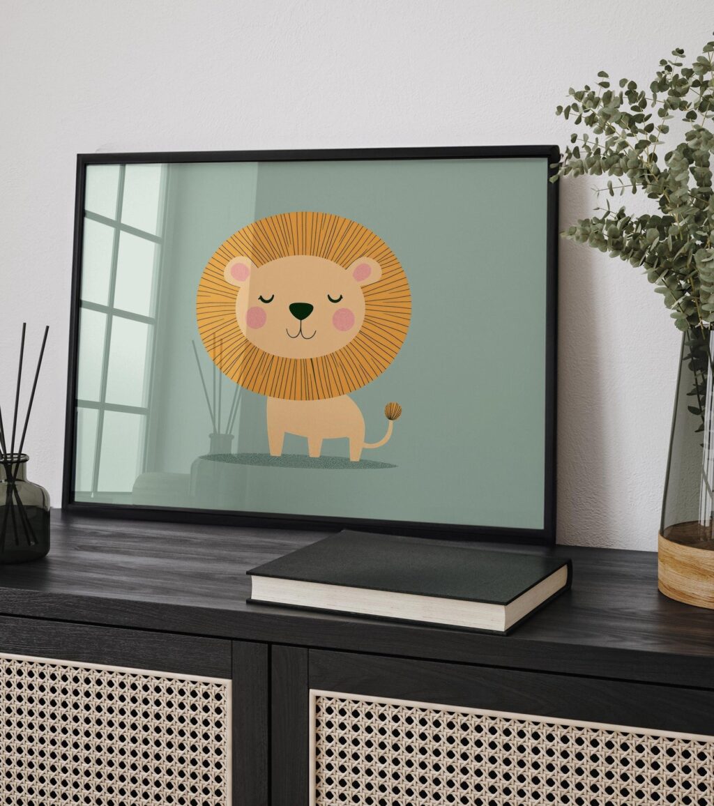 Lion Nursery Print