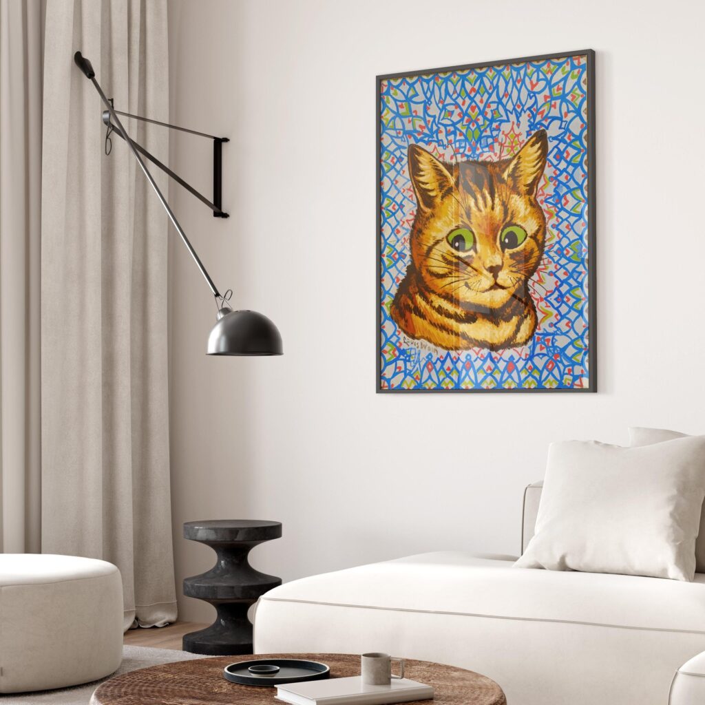 Louis Wain Cat Art Print