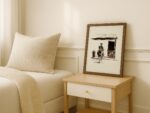 Minimal Western Cowgirl Horse Sketch Wall Print