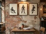 Minimalist Cowboy Wall Art Set of 3