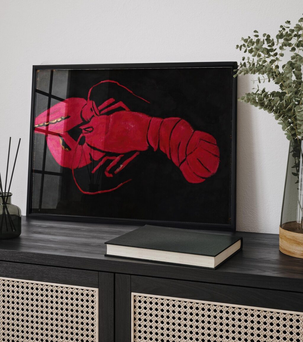 Minimalist Lobster Wall Art