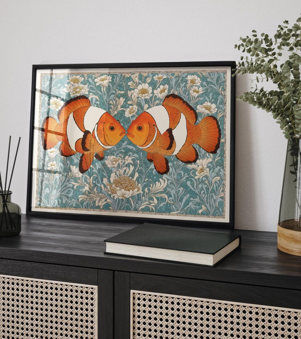 Morris Clownfish Art Print