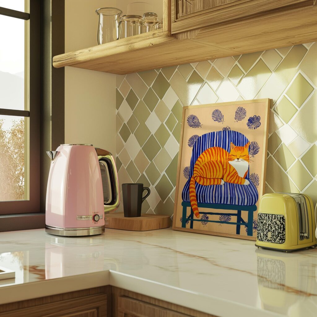 Orange Tabby Cat Print