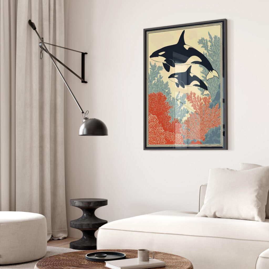 Orca Coastal Wall Art
