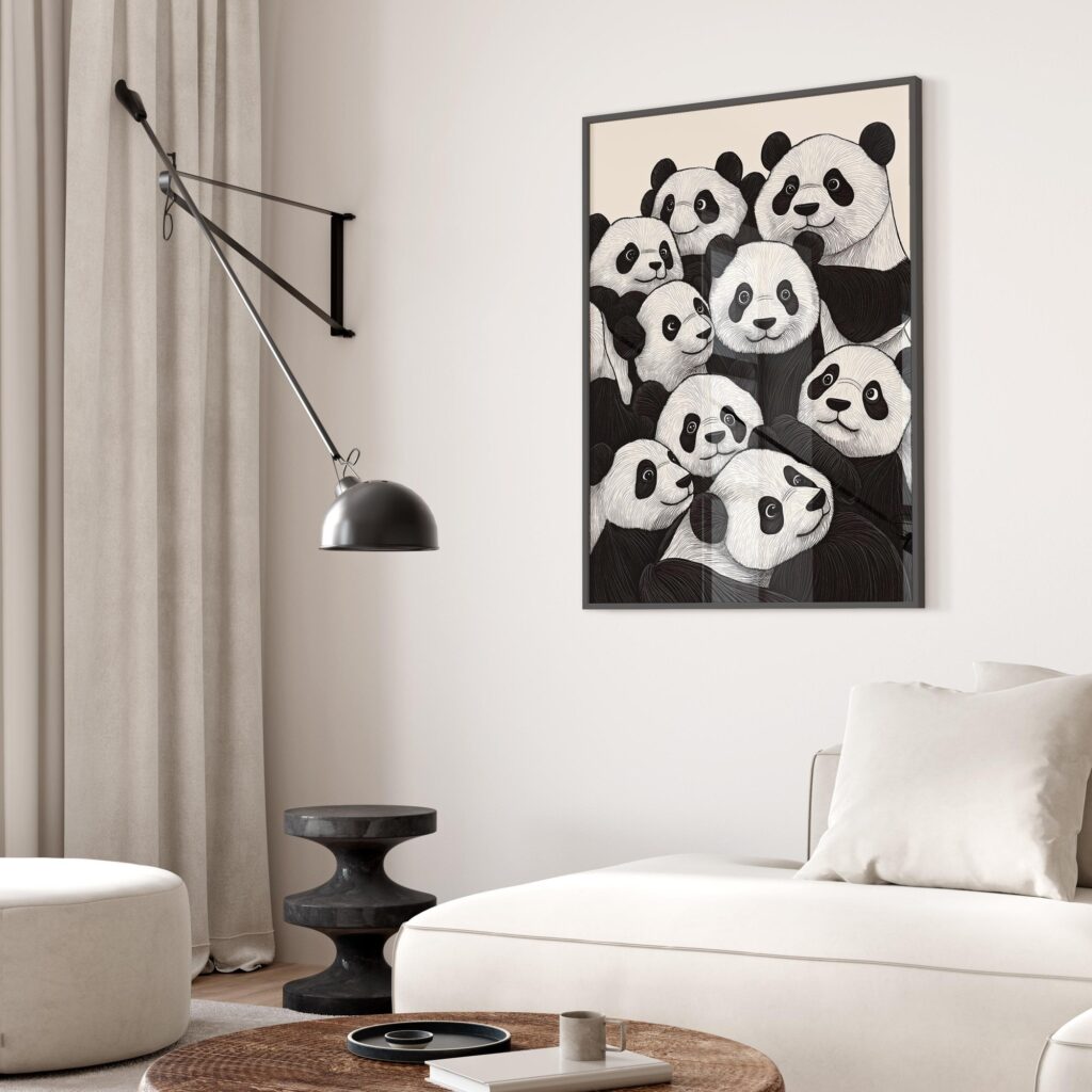 Panda Party Art Print