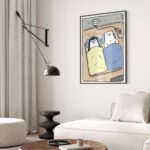 Penguin and Bear Nursery Print