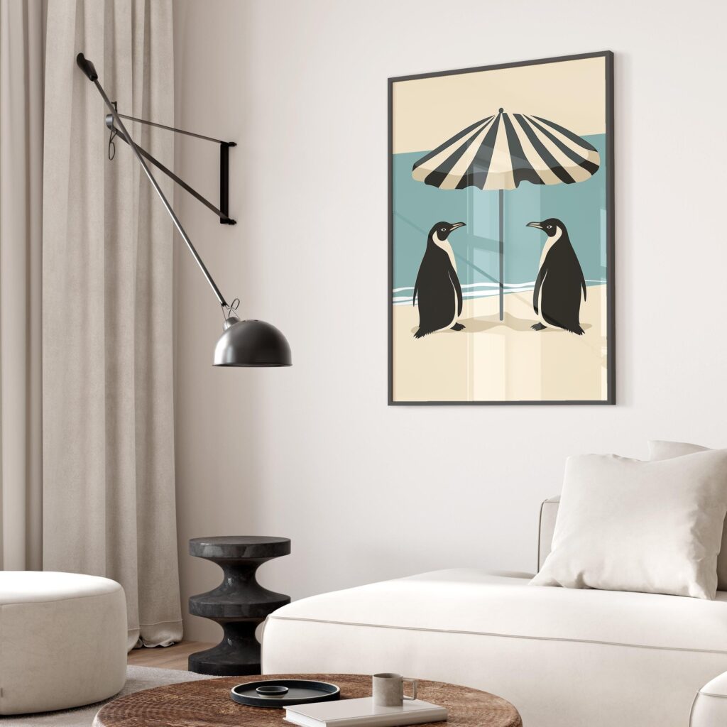 Penguin Beach Poster
