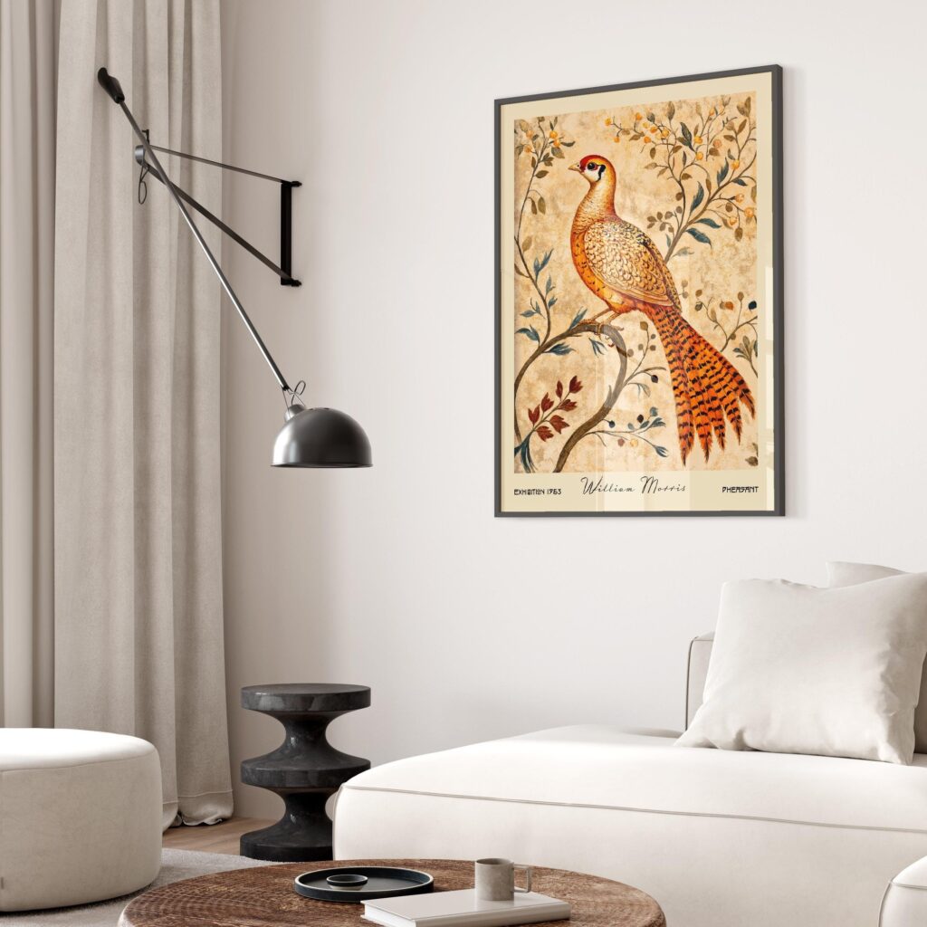 Pheasant William Morris Print
