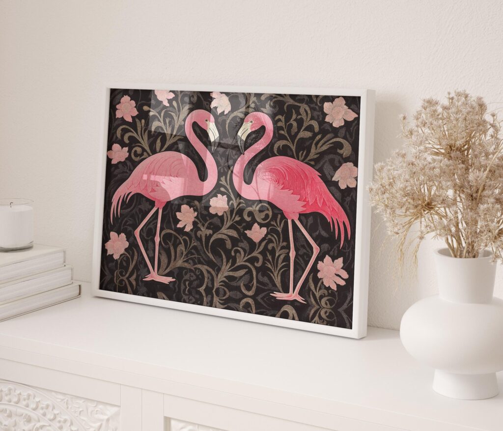 Pink Flamingo Art Print