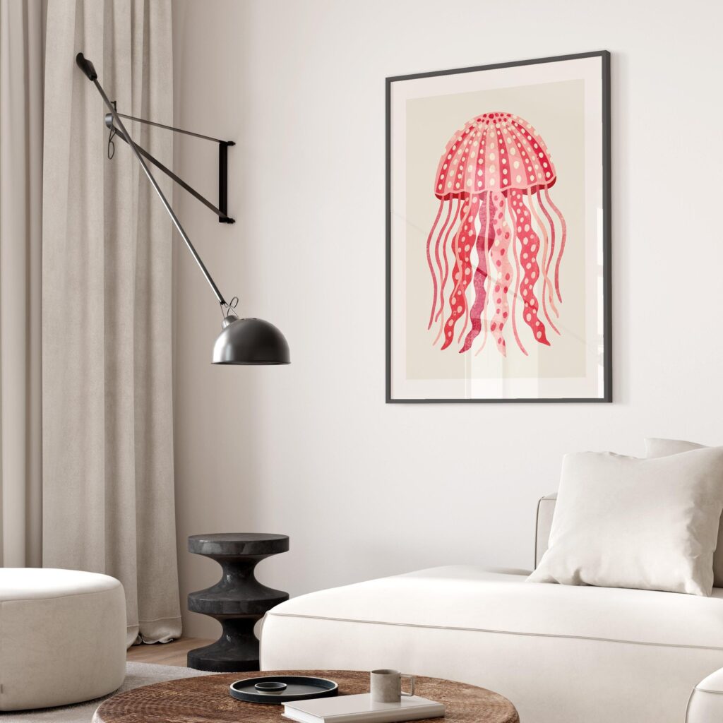 Pink Jellyfish Print