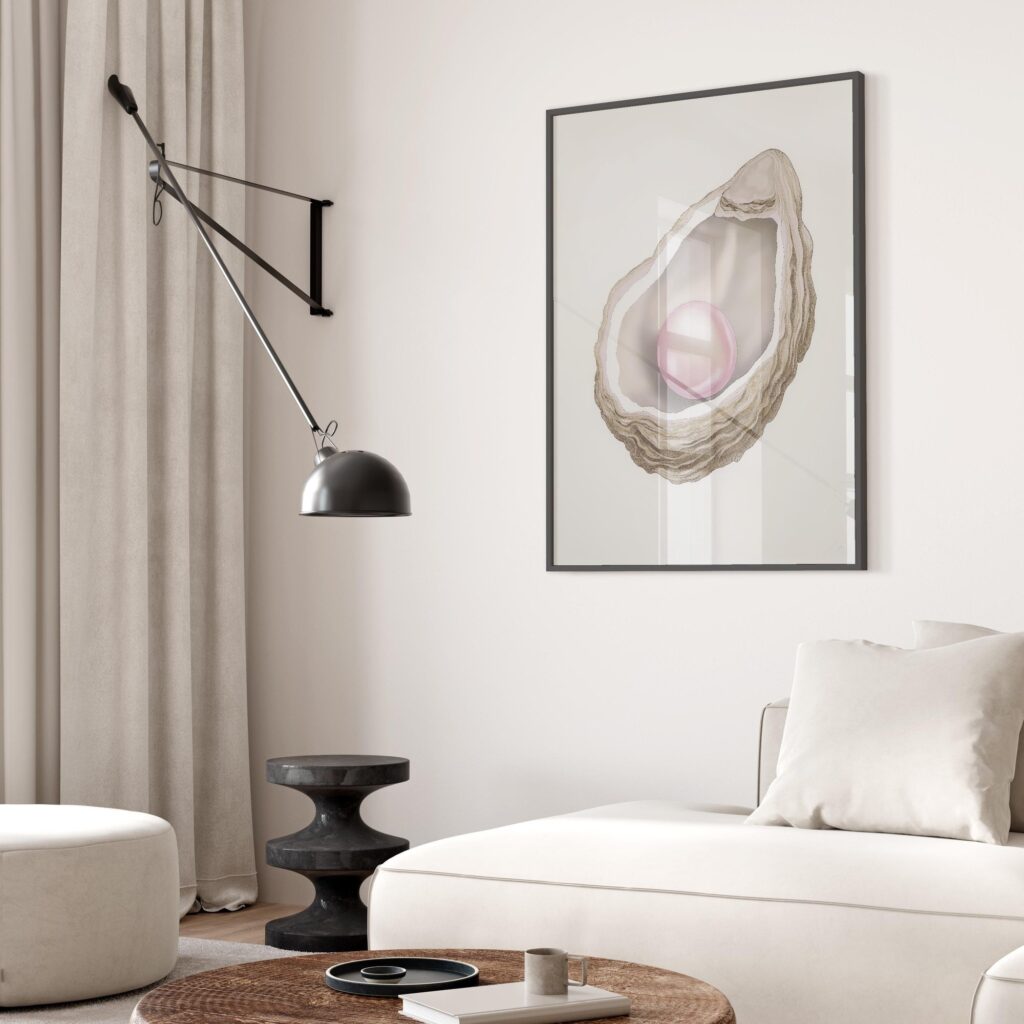 Pink Pearl Oyster Print