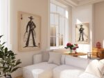 Playing Card Western Art Prints Set of 2