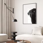 Pointillism Pug Wall Art