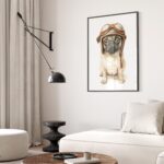Pug Aviator Poster