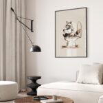 Raccoon Bathroom Art Print