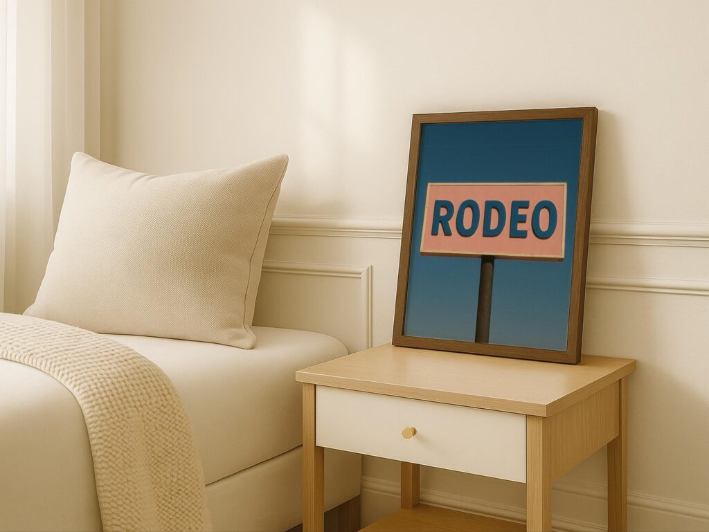 Retro Rodeo Sign Poster